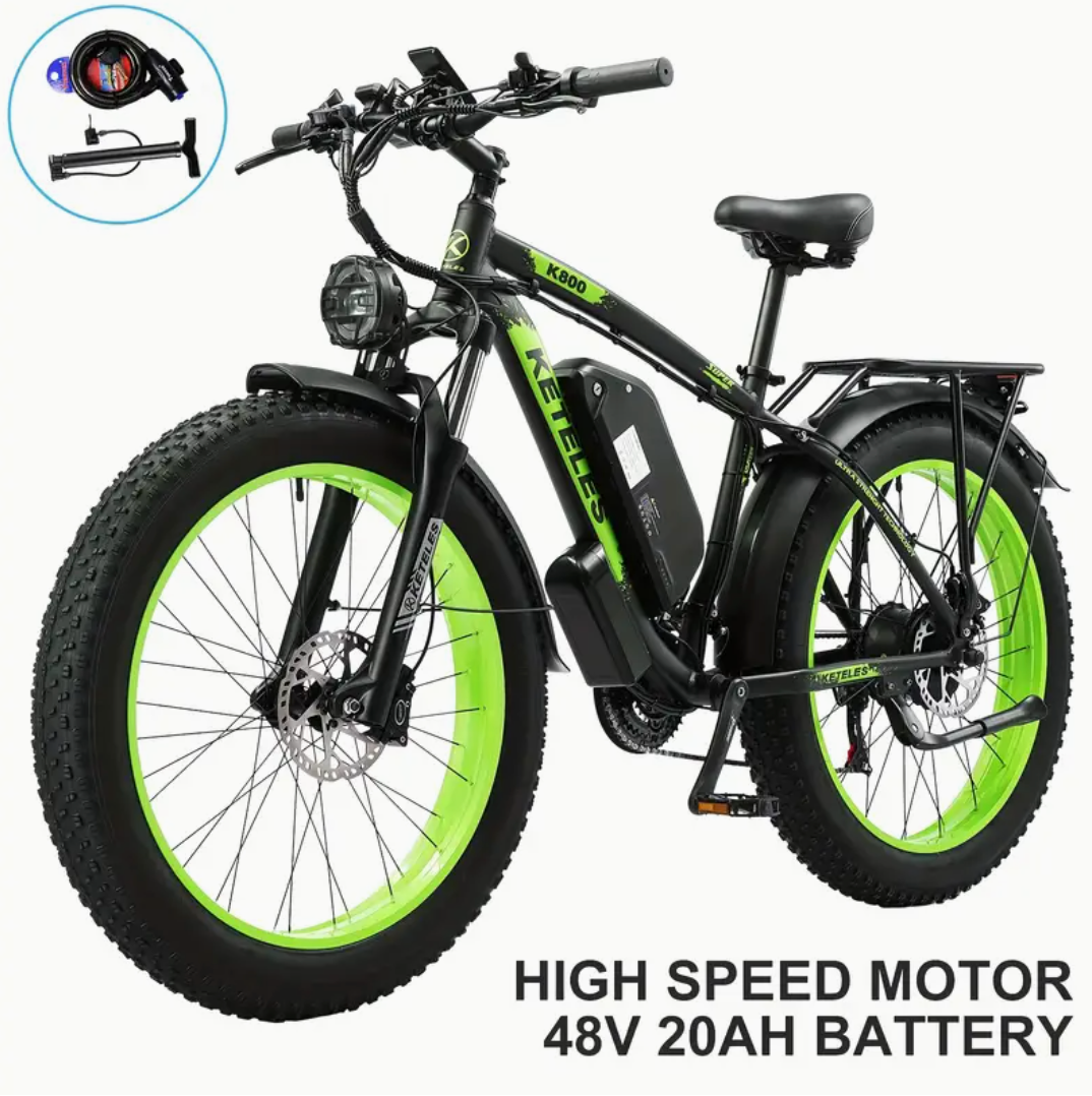 Kettles 26″ Dual-Motor Fat Tire E-Bike