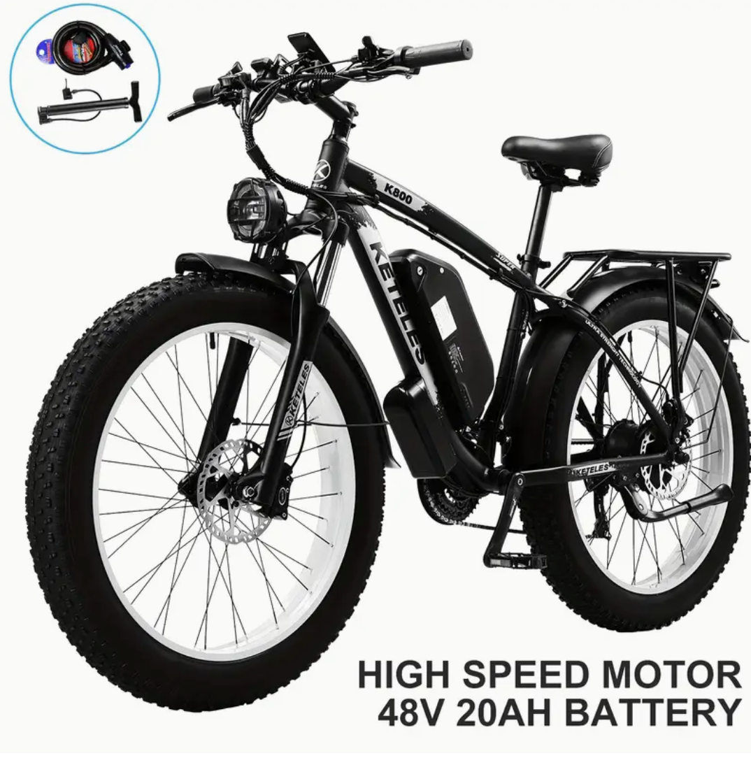 Kettles 26″ Dual-Motor Fat Tire E-Bike