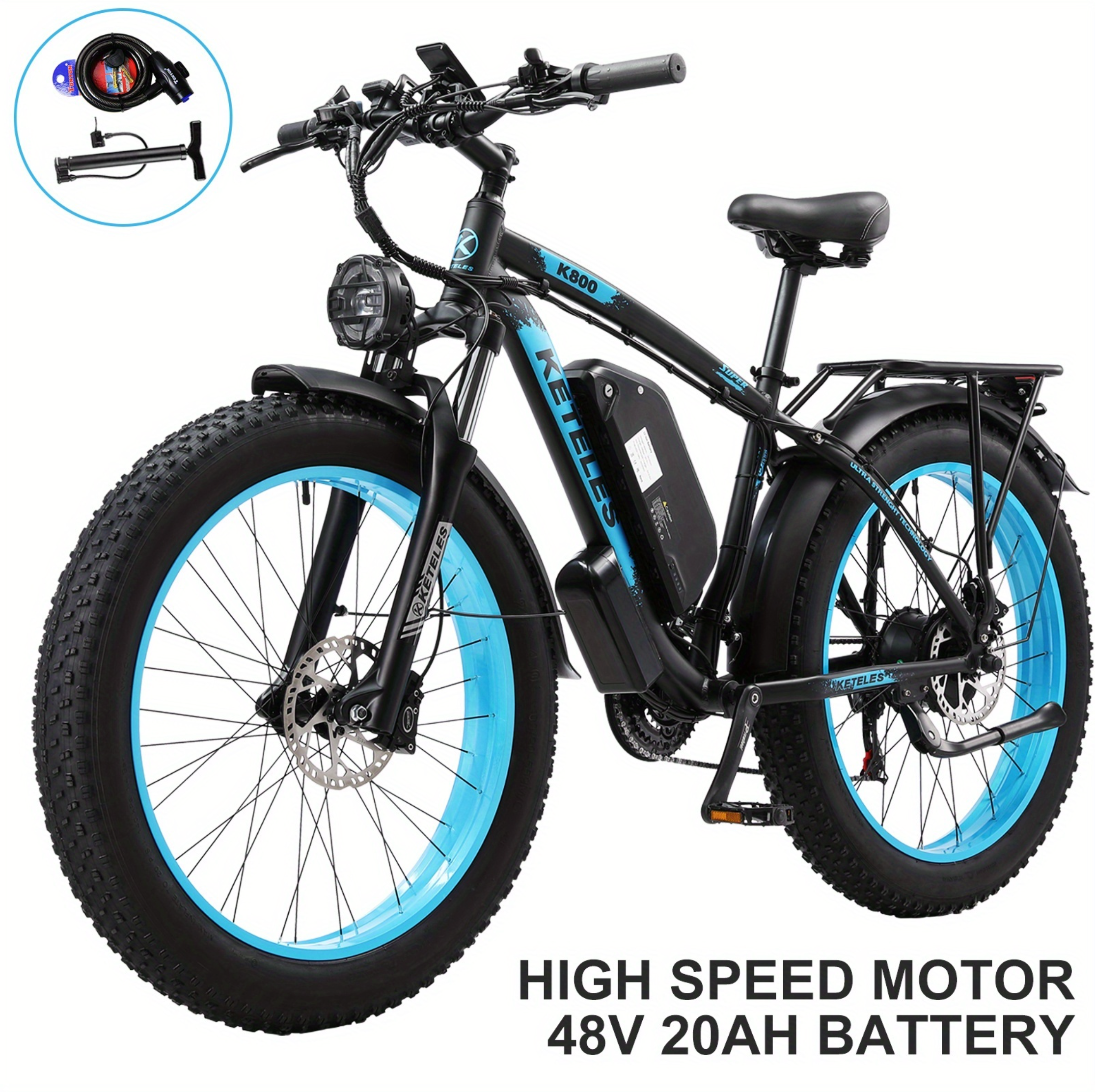 Kettles 26″ Dual-Motor Fat Tire E-Bike