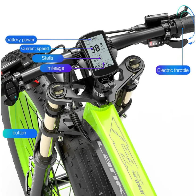 Rekmolt XT750 PLUS BIG FORK VTT électrique Fat Tire
